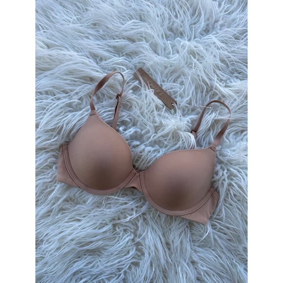 Skims Fits Everybody T-shirt Demi Bra Ochre Size 32B - Picture 4 of 7